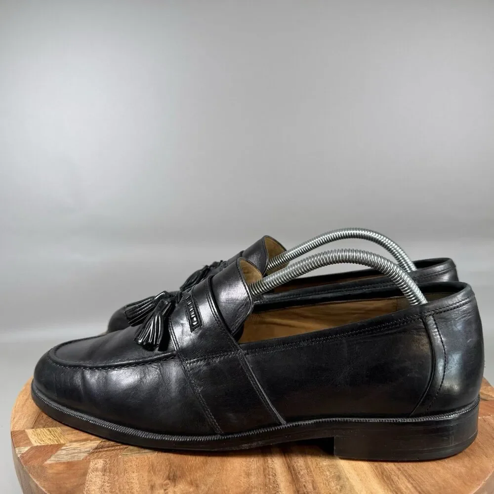S Johnston & Murphy‎ Black Leather Tassel Loafers Men’s size 11 M